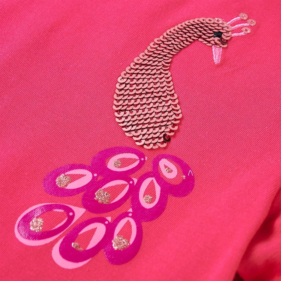Kindershirt met lange mouwen 104 felroze Roze