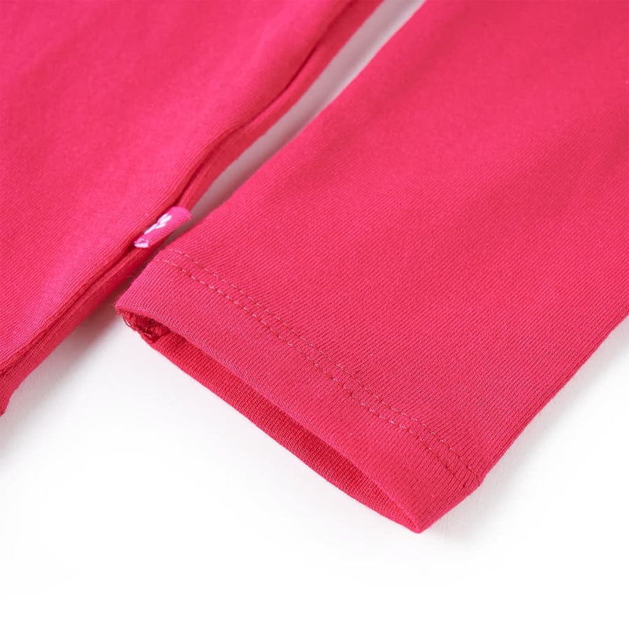 Kindershirt met lange mouwen 104 felroze Roze
