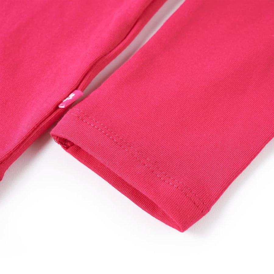 Kindershirt met lange mouwen 116 felroze Roze