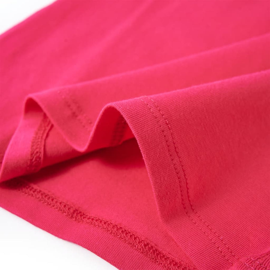 Kindershirt met lange mouwen 128 felroze Roze