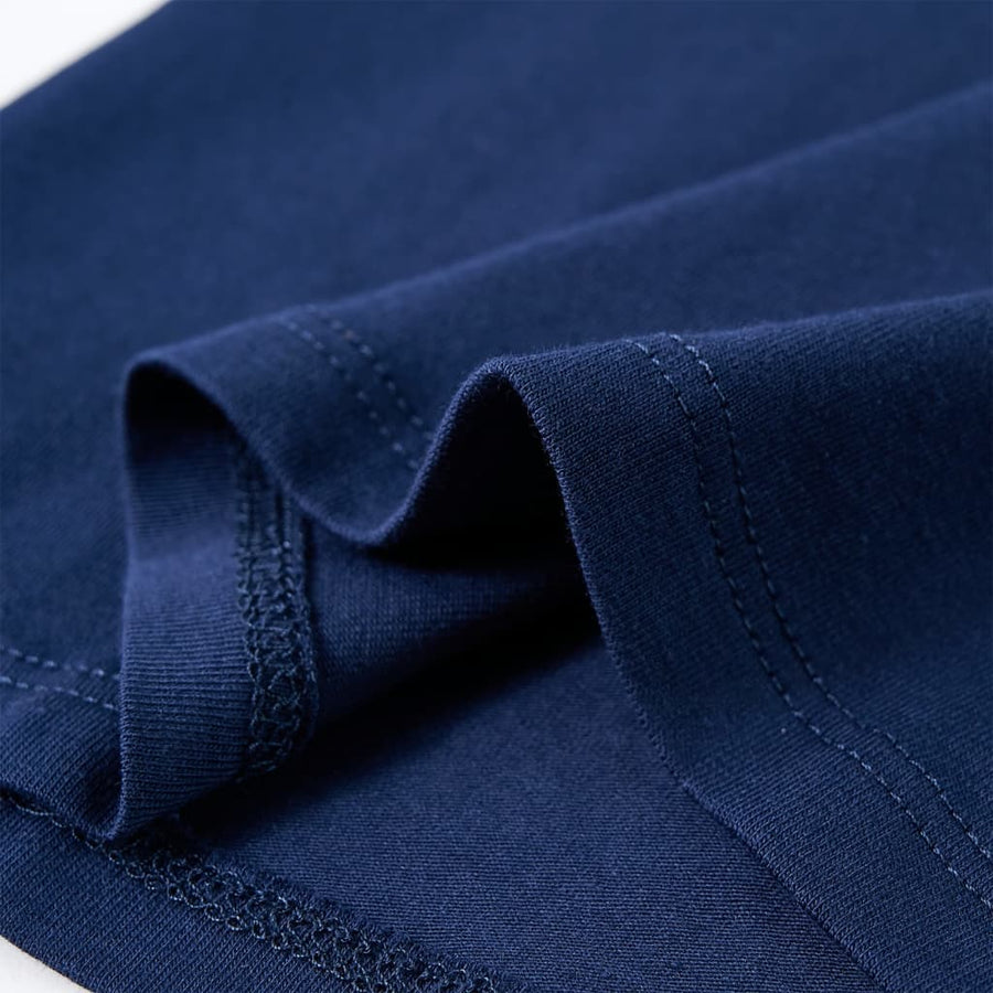 Kindershirt met lange mouwen 128 marineblauw Blauw 128