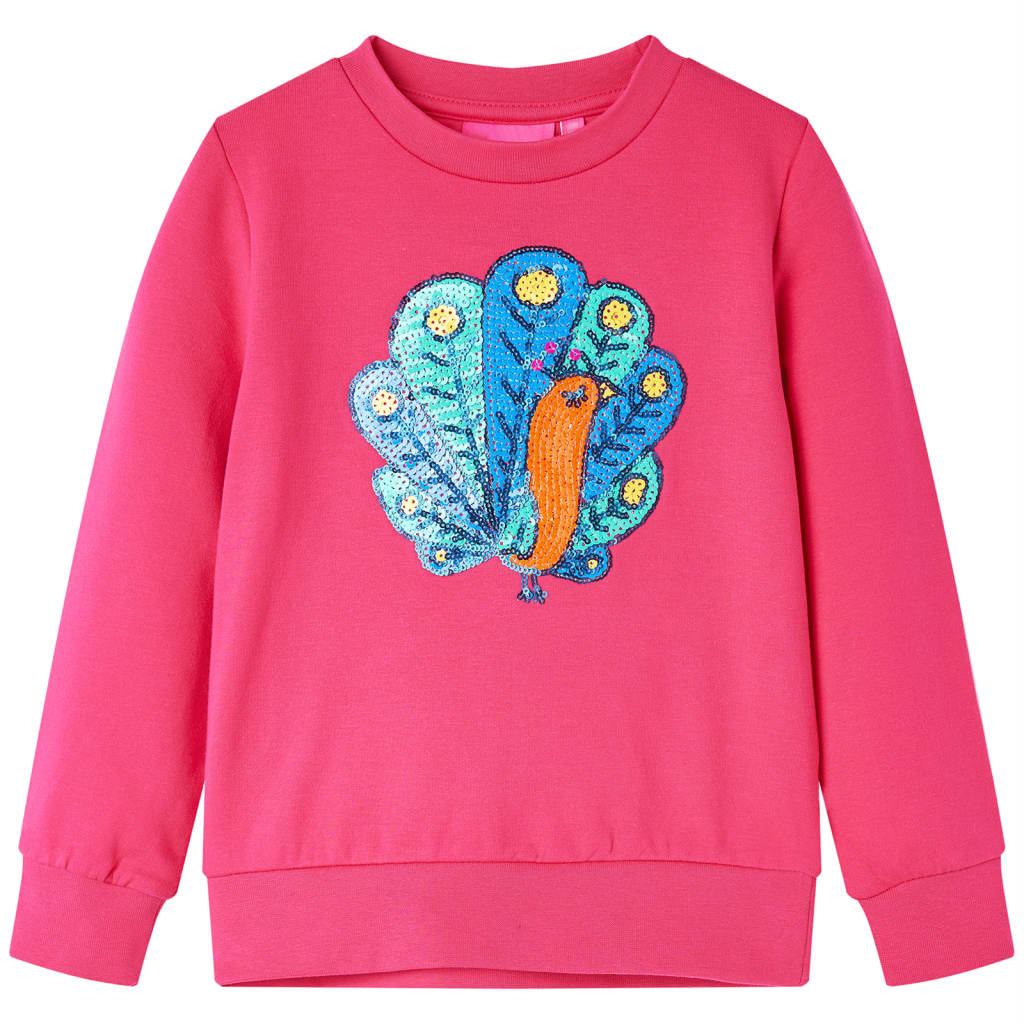 Kindertrui 92 felroze Roze 92
