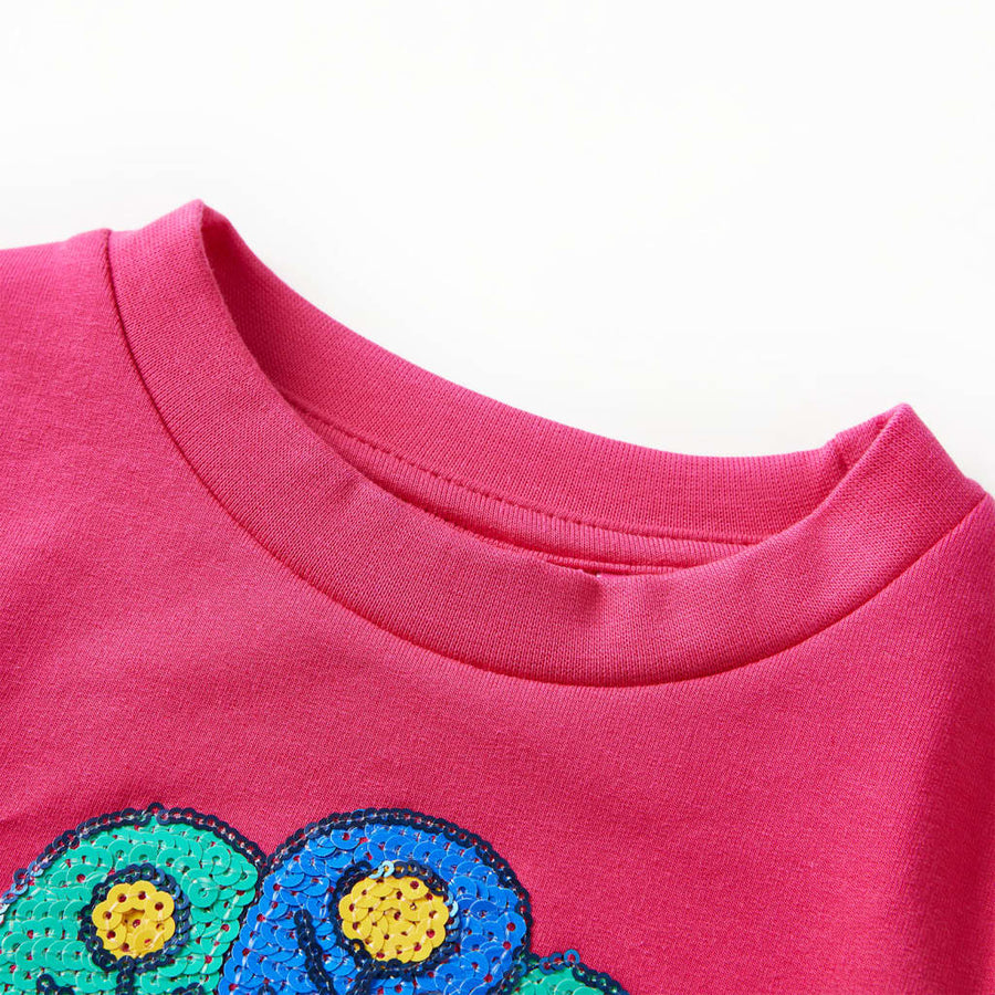 Kindertrui 92 felroze Roze 92