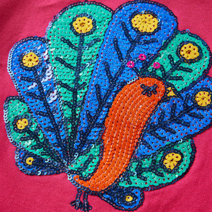 Kindertrui 116 felroze Roze 116