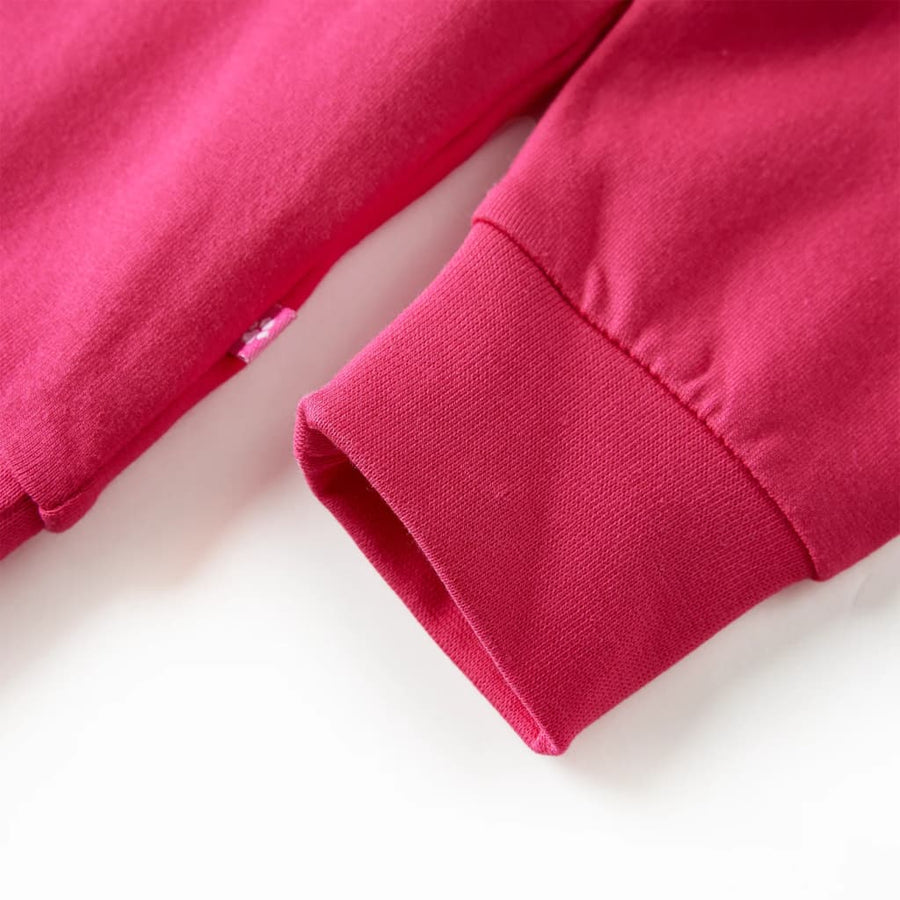 Kindertrui 116 felroze Roze 116