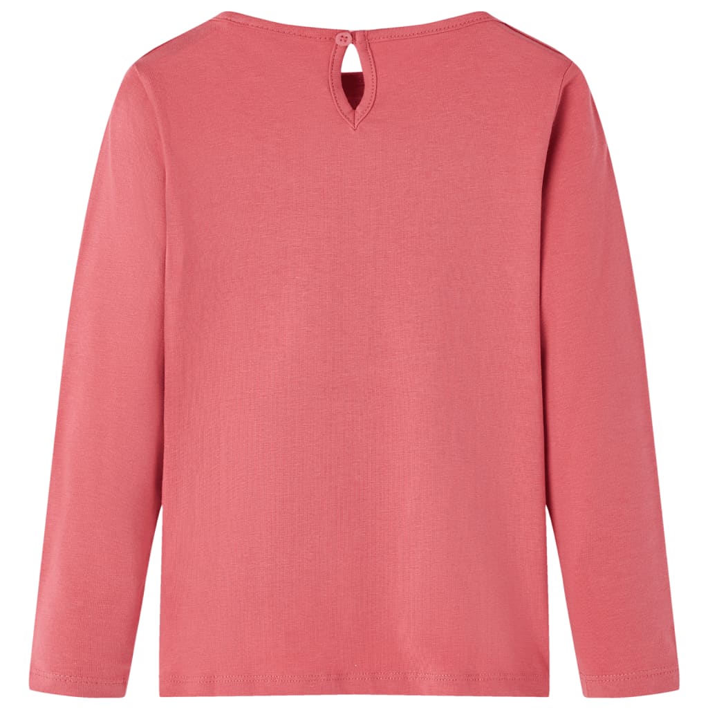 Kindershirt met lange mouwen 92 oudroze Roze