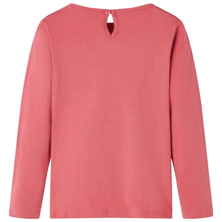 Kindershirt met lange mouwen 92 oudroze Roze