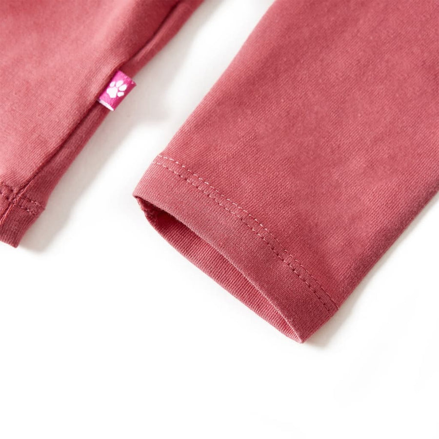 Kindershirt met lange mouwen 92 oudroze Roze