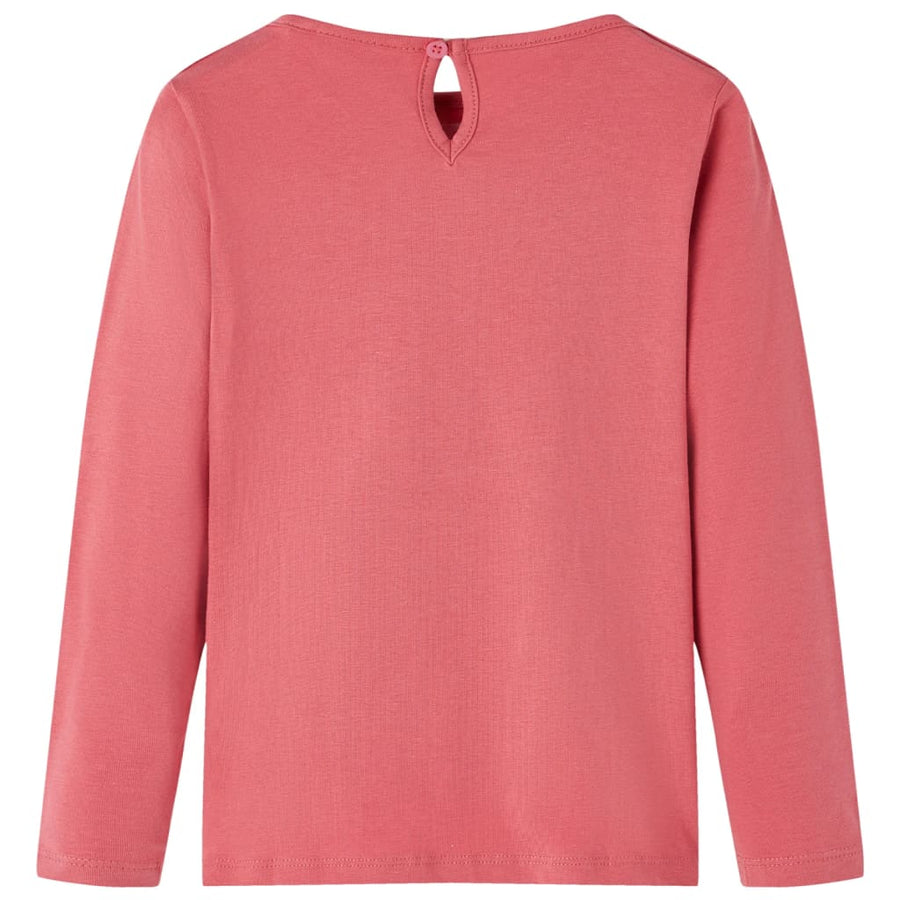 Kindershirt met lange mouwen 104 oudroze Roze 104