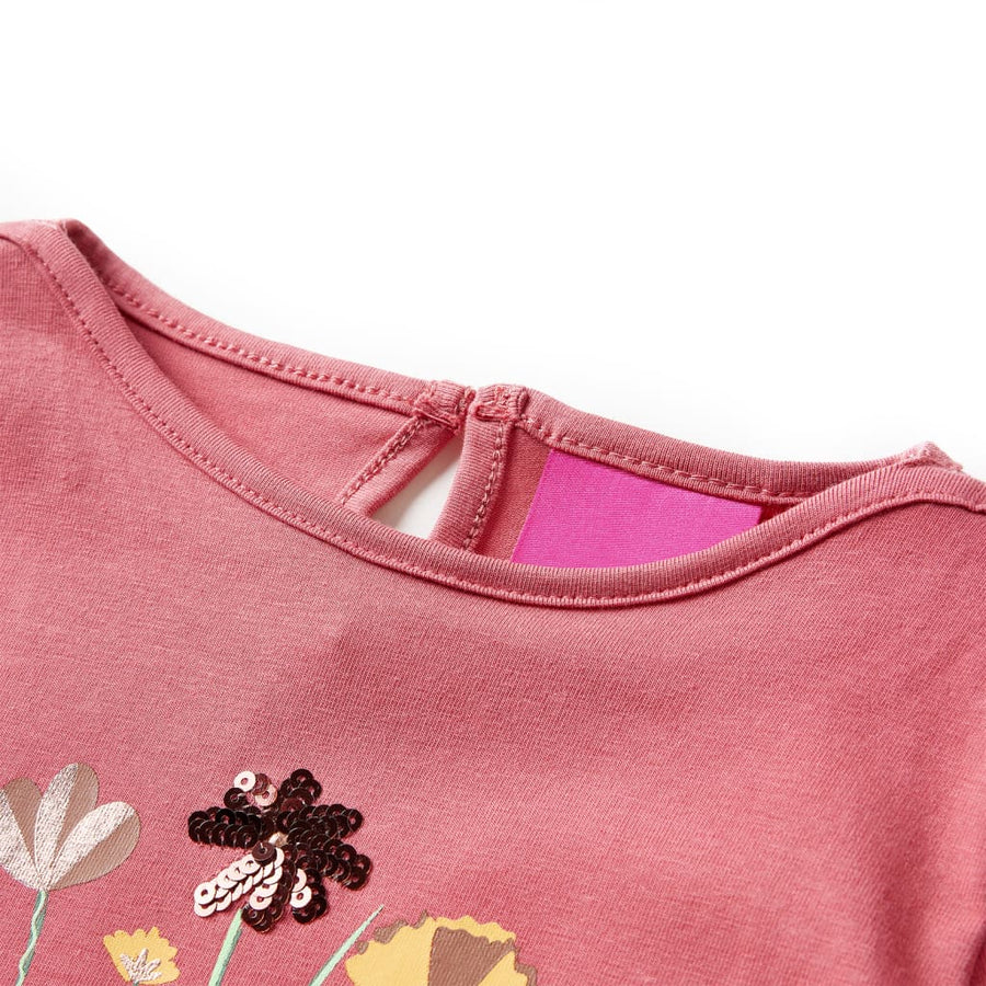 Kindershirt met lange mouwen 104 oudroze Roze 104