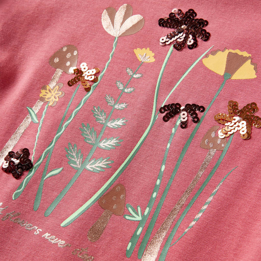 Kindershirt met lange mouwen 104 oudroze Roze 104