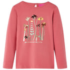Children's long-sleeved shirt 128 old pink