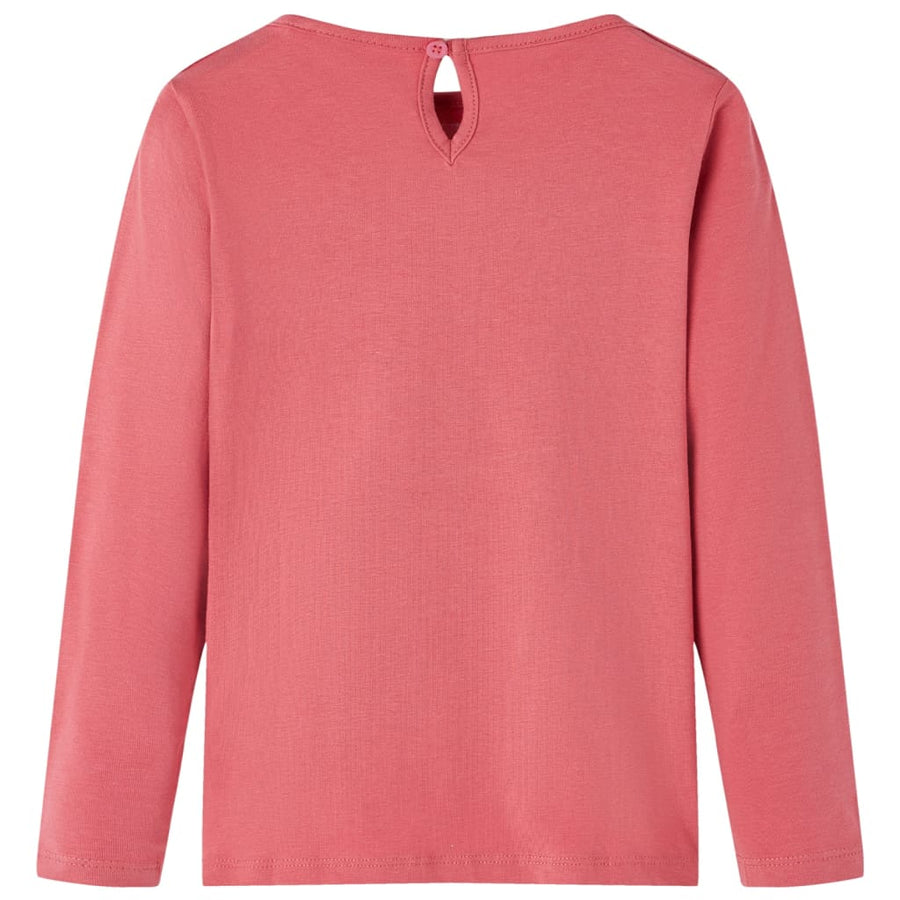 Kindershirt met lange mouwen 128 oudroze Roze 128