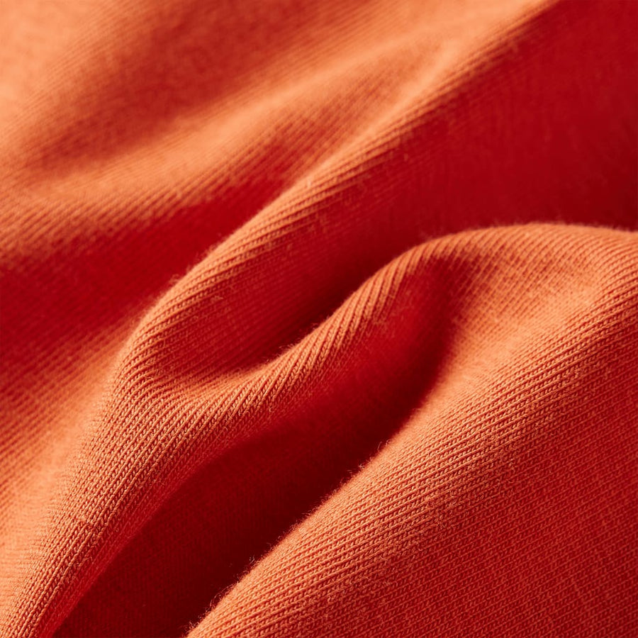 Kindershirt met lange mouwen 116 oranjebruin orange