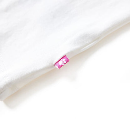 Kindershirt met lange mouwen 128 ecrukleurig Ecru 128