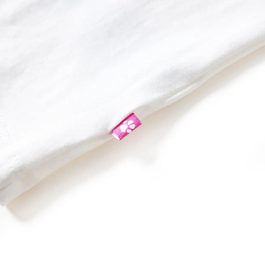 Kindershirt met lange mouwen 128 ecrukleurig Ecru 128