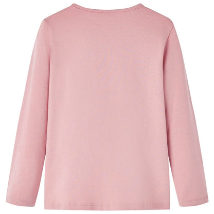 Kindershirt met lange mouwen 104 lichtroze lichtroze 104