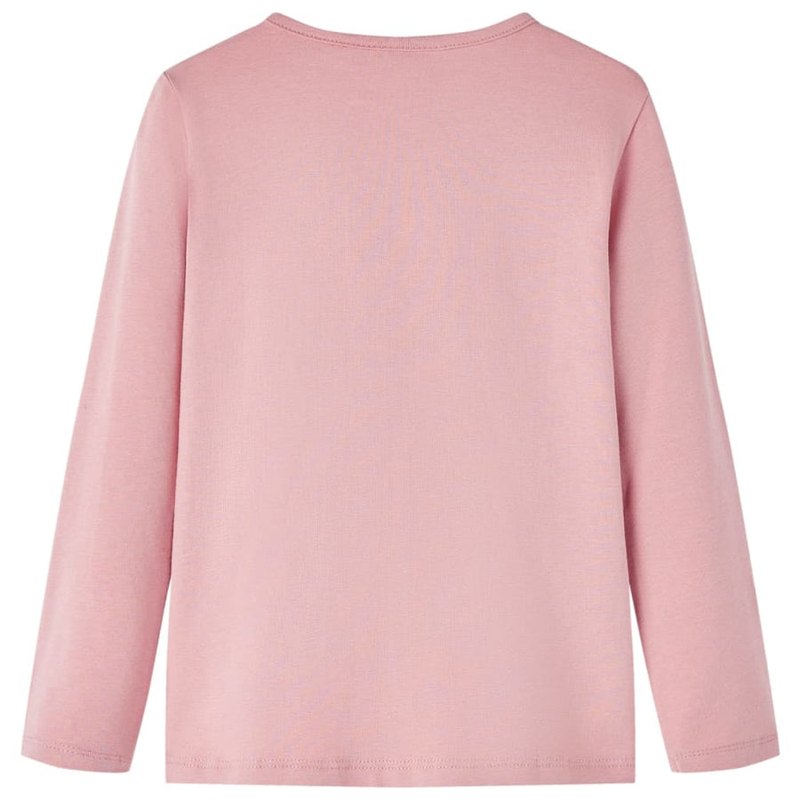 Kindershirt met lange mouwen 104 lichtroze lichtroze 104