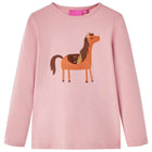 Long-sleeved children's shirt 116 light pink