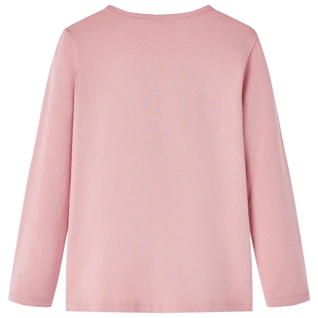 Kindershirt met lange mouwen 116 lichtroze lichtroze 116