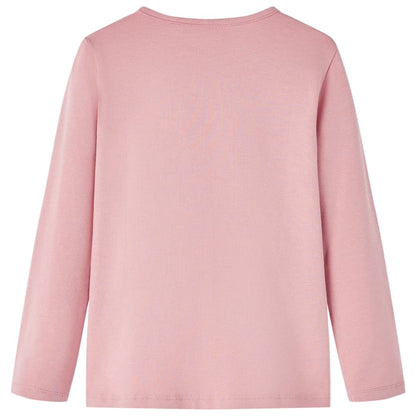 Kindershirt met lange mouwen 116 lichtroze lichtroze 116