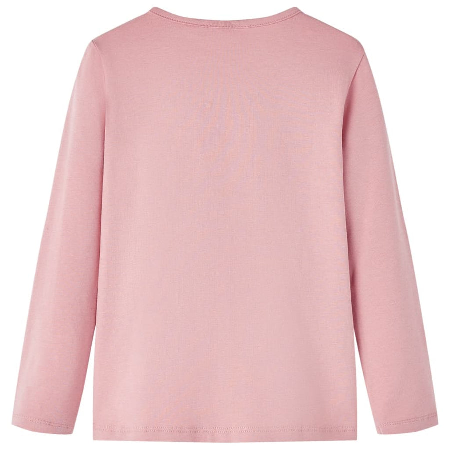 Kindershirt met lange mouwen 116 lichtroze lichtroze 116