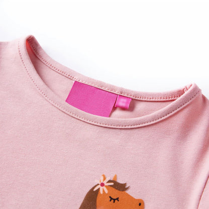 Kindershirt met lange mouwen 116 lichtroze lichtroze 116