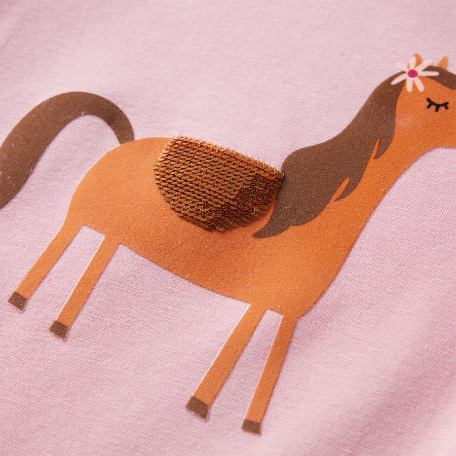 Kindershirt met lange mouwen 116 lichtroze lichtroze 116