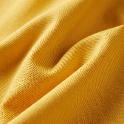 Kindershirt met lange mouwen 116 donker okerkleurig Oker