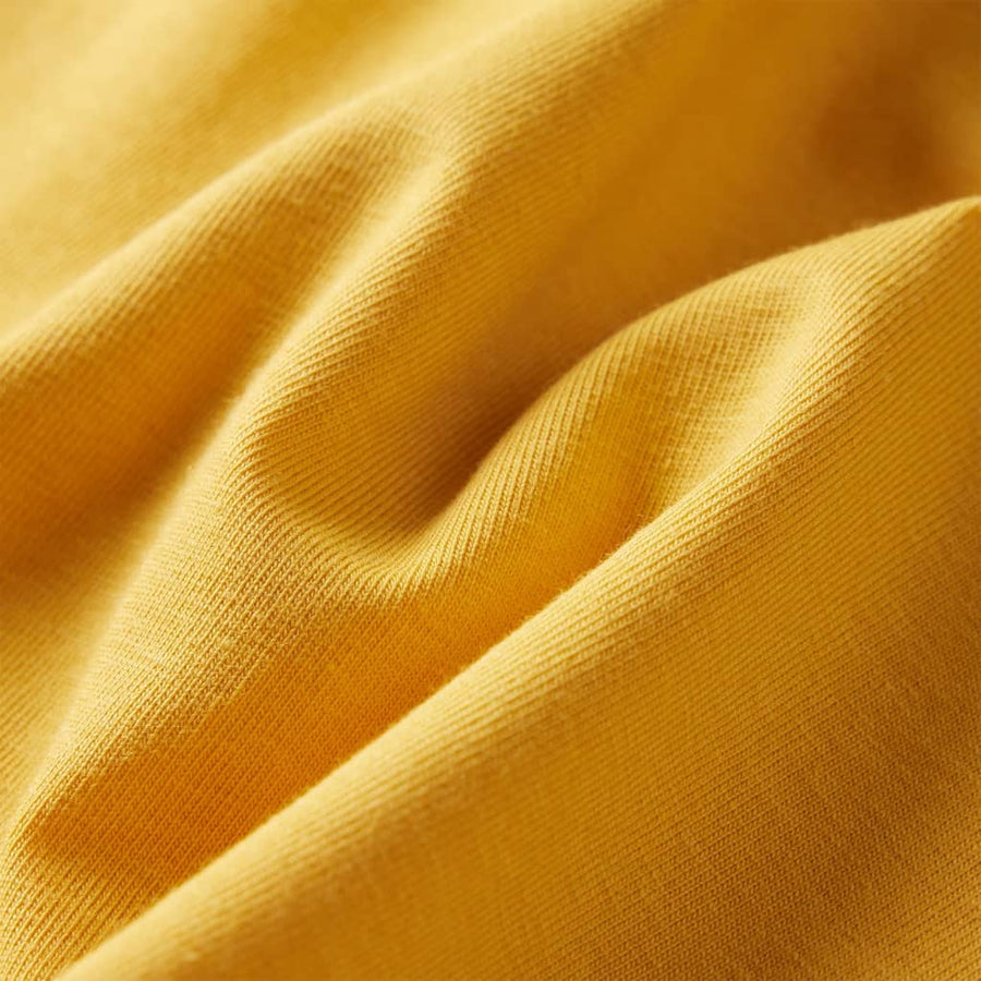Kindershirt met lange mouwen 128 donker okerkleurig Oker