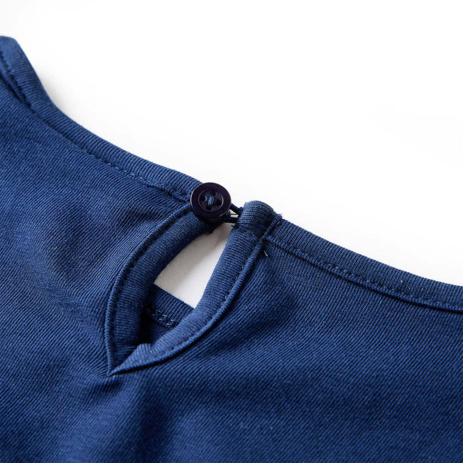 Kindershirt met lange mouwen 92 marineblauw Marineblauw 92