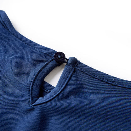 Kindershirt met lange mouwen 104 marineblauw Marineblauw