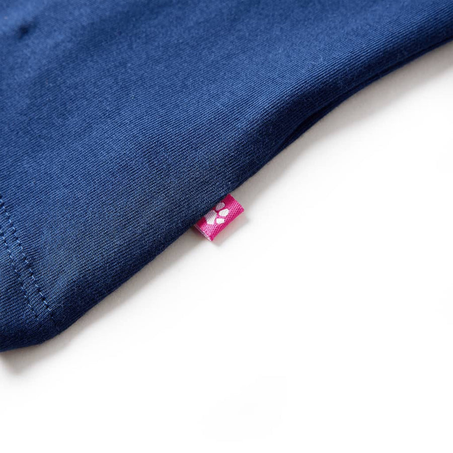 Kindershirt met lange mouwen 116 marineblauw Marineblauw