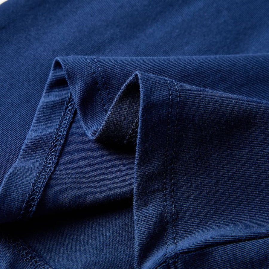 Kindershirt met lange mouwen 128 marineblauw Marineblauw