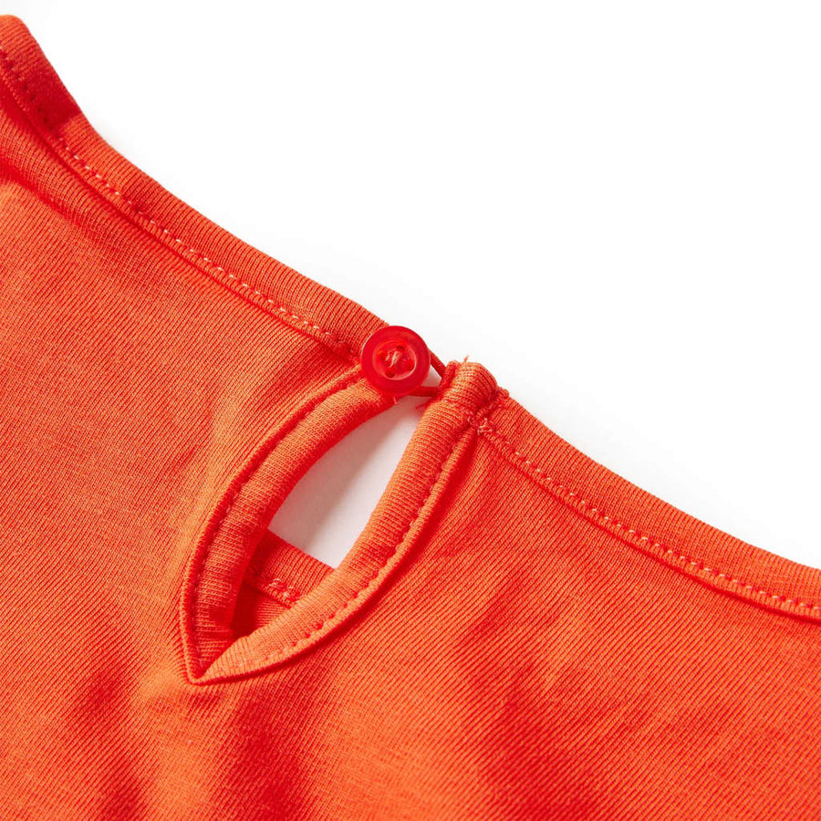 Kindershirt met lange mouwen 104 donkeroranje orange 104