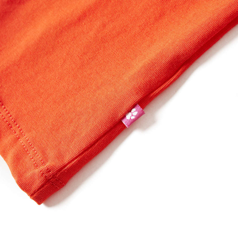Kindershirt met lange mouwen 104 donkeroranje orange 104