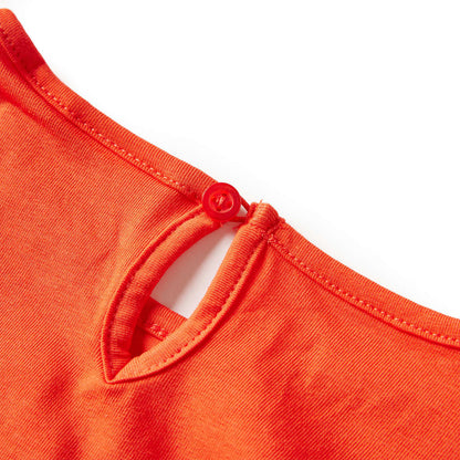 Kindershirt met lange mouwen 128 donkeroranje orange 128