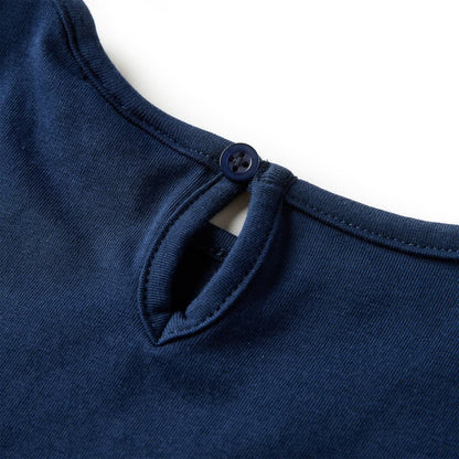 Kindershirt met lange mouwen 116 marineblauw Marineblauw 116