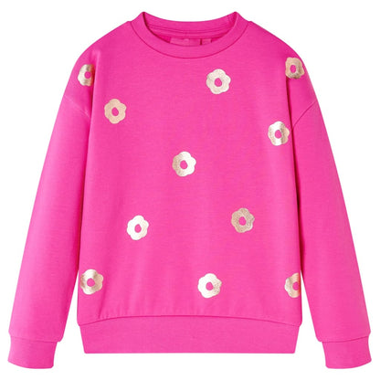Kindertrui 116 donkerroze Roze 116