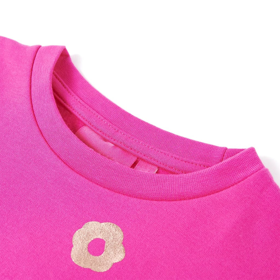 Kindertrui 116 donkerroze Roze 116