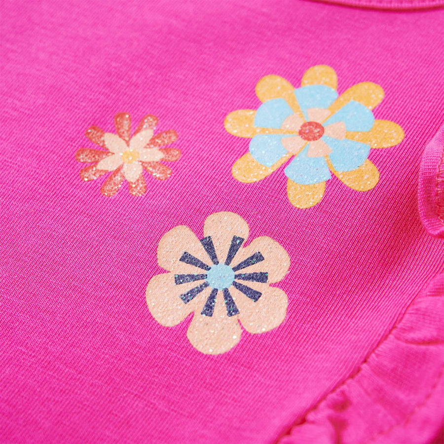 Kindershirt met lange mouwen 104 donkerroze Roze 104