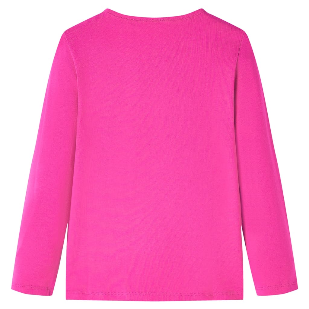 Kindershirt met lange mouwen 116 donkerroze Roze 116