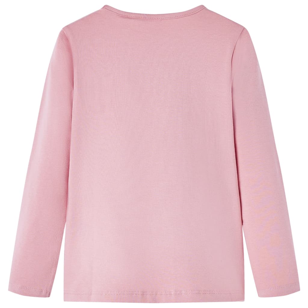 Kindershirt met lange mouwen 116 lichtroze lichtroze 116