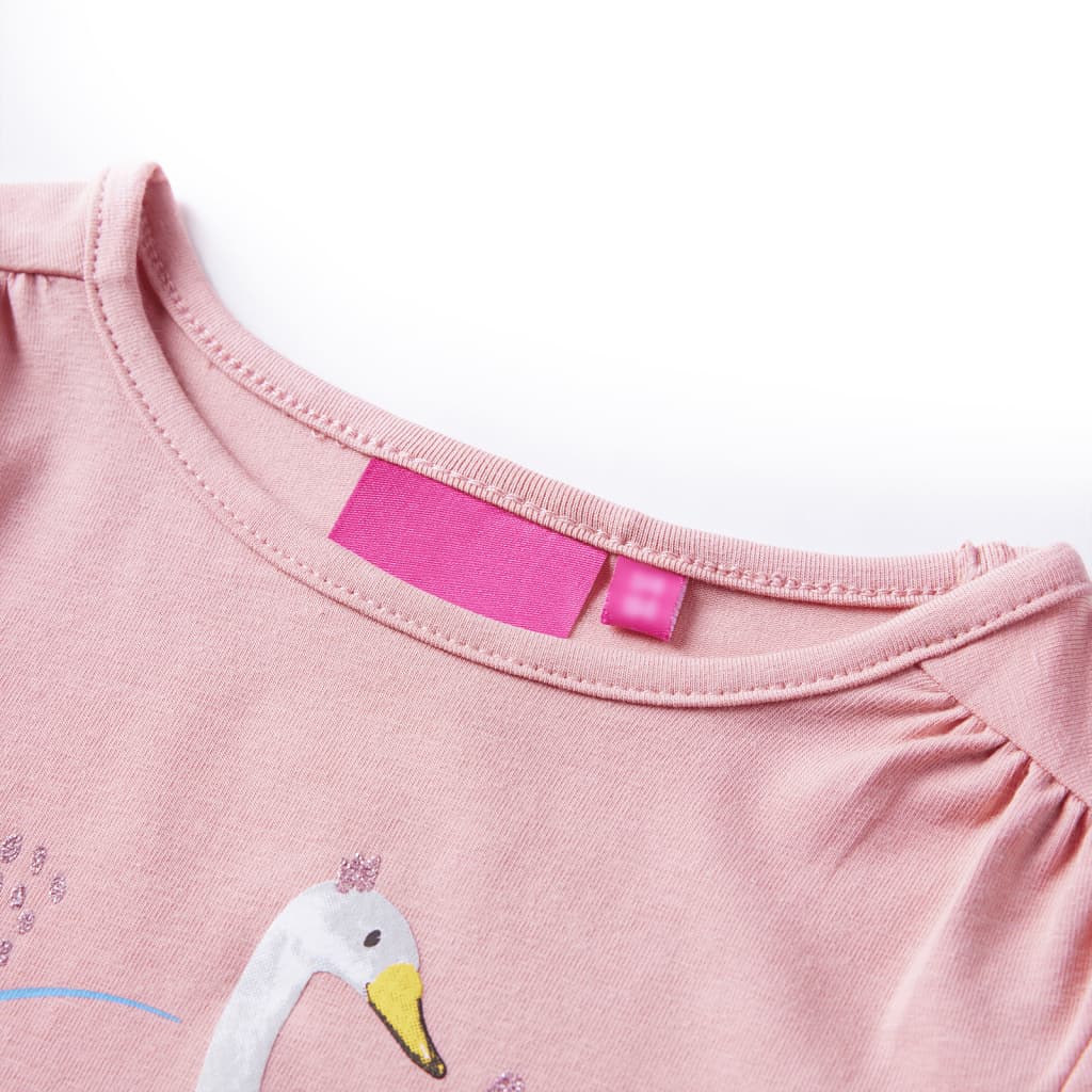 Kindershirt met lange mouwen 116 lichtroze lichtroze 116