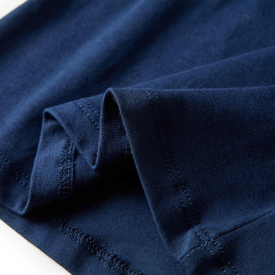 Kindershirt met lange mouwen 116 marineblauw Marineblauw