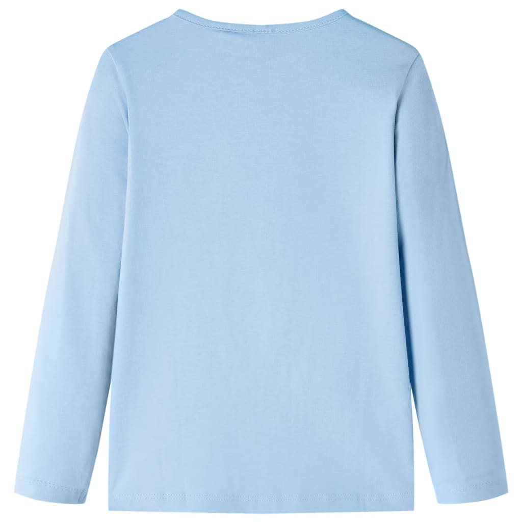 Kindershirt met lange mouwen 104 lichtblauw lichtblauw 104