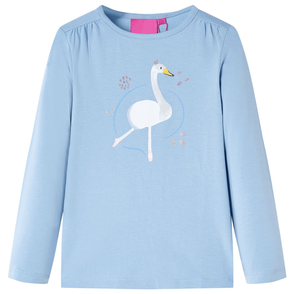 Kindershirt met lange mouwen 116 lichtblauw lichtblauw 116