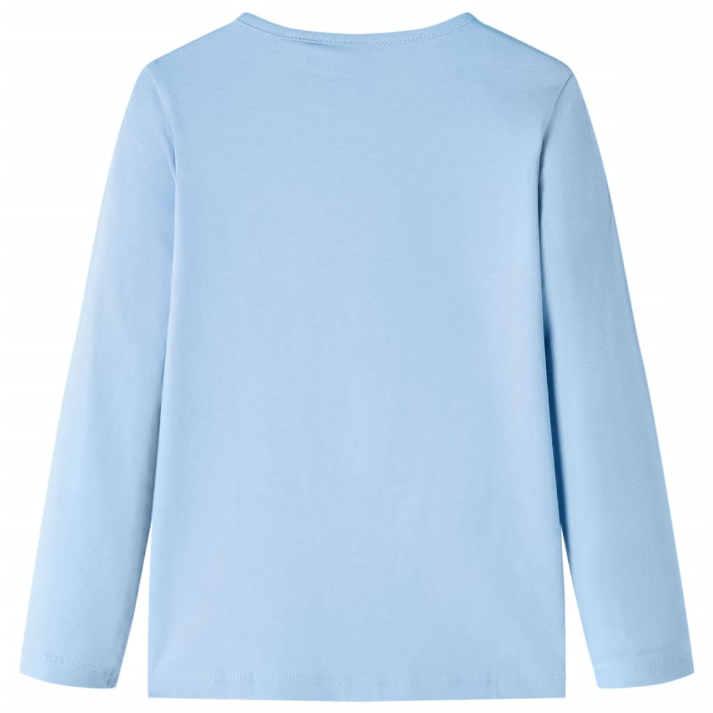 Kindershirt met lange mouwen 116 lichtblauw lichtblauw 116