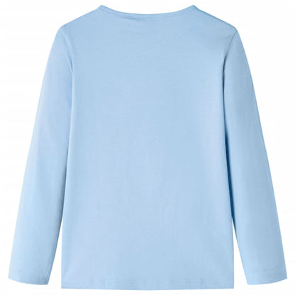 Kindershirt met lange mouwen 116 lichtblauw lichtblauw 116