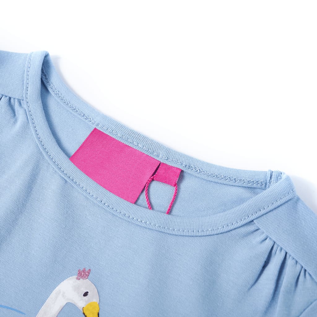 Kindershirt met lange mouwen 116 lichtblauw lichtblauw 116